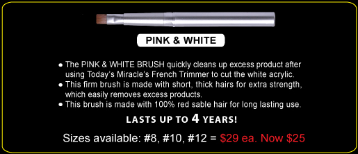 Pink & White Brush