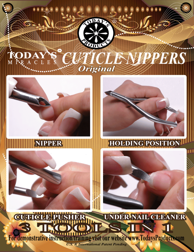 cuticle nipper muti function 3 in 1 